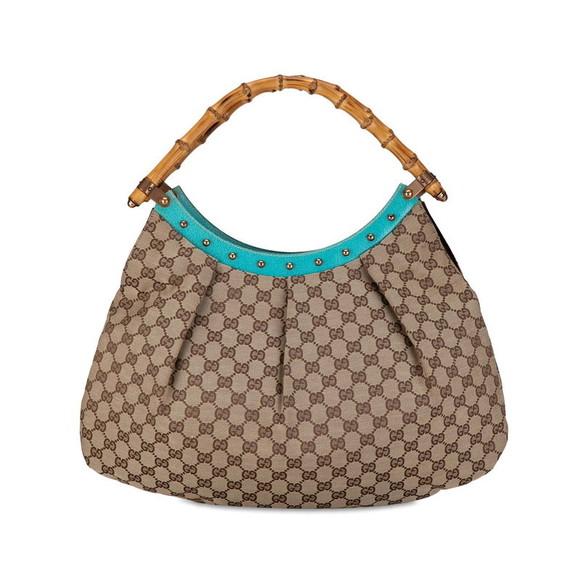 Gucci GG Canvas Bamboo Handbag Canvas Handbag 124293 in Good condition - Picture 3 of 9